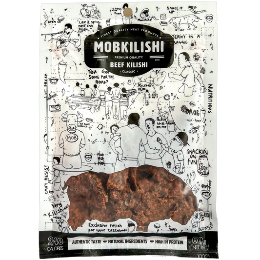 Classic Beef Kilishi 60g WHOLESALE (30 PACKS AND ABOVE)