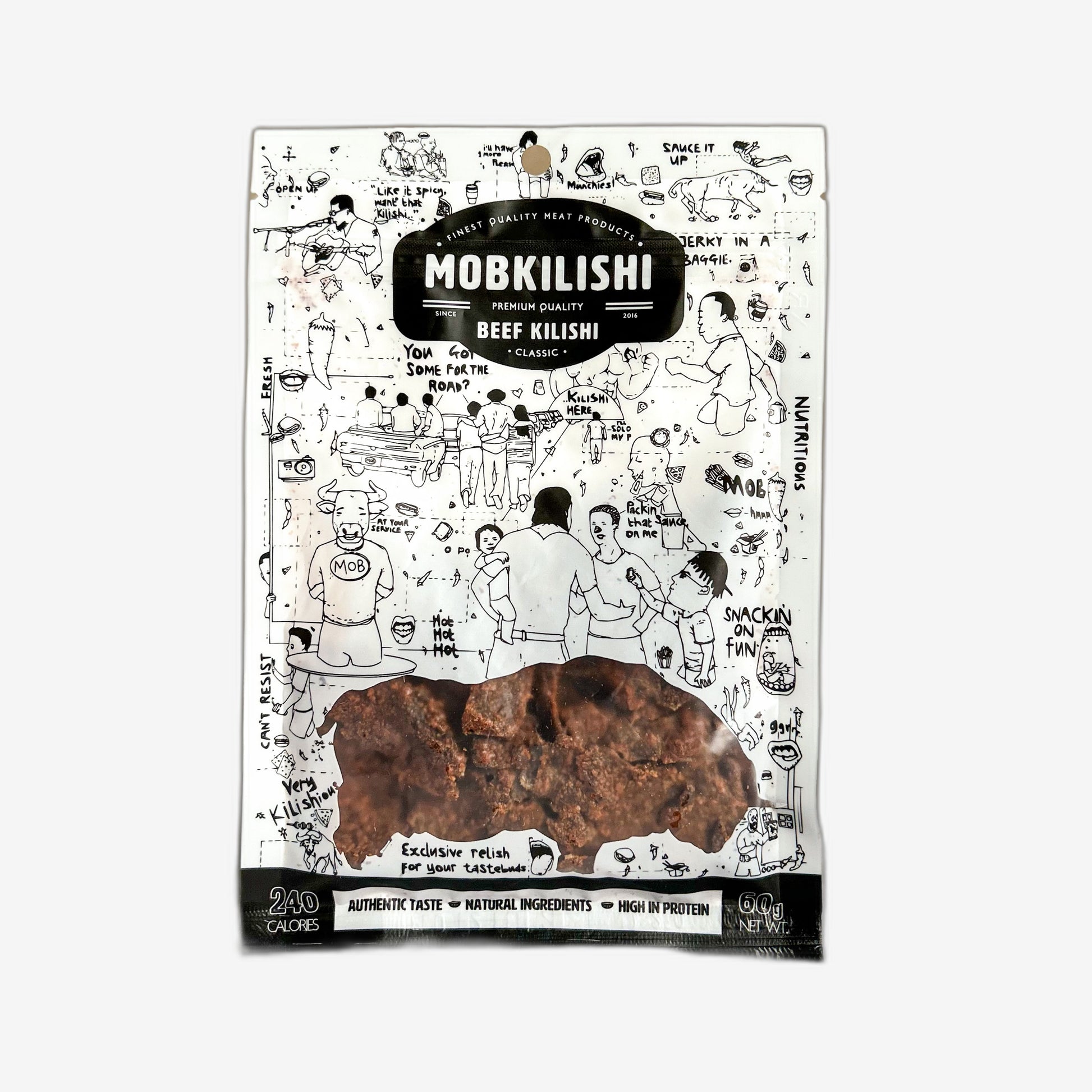 MOBKILISHI Classic Beef Kilishi 60g Pack