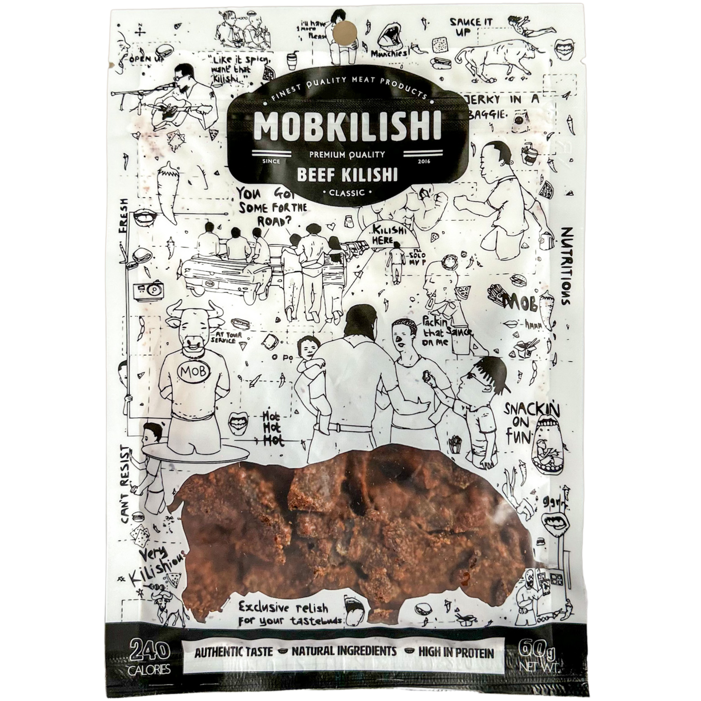 Classic Beef Kilishi 60g WHOLESALE (30 PACKS AND ABOVE)