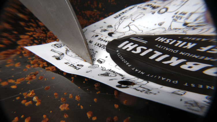 MOBKILISHI Beef Kilishi Classic — opening the pack