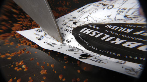 MOBKILISHI Beef Kilishi Classic — opening the pack
